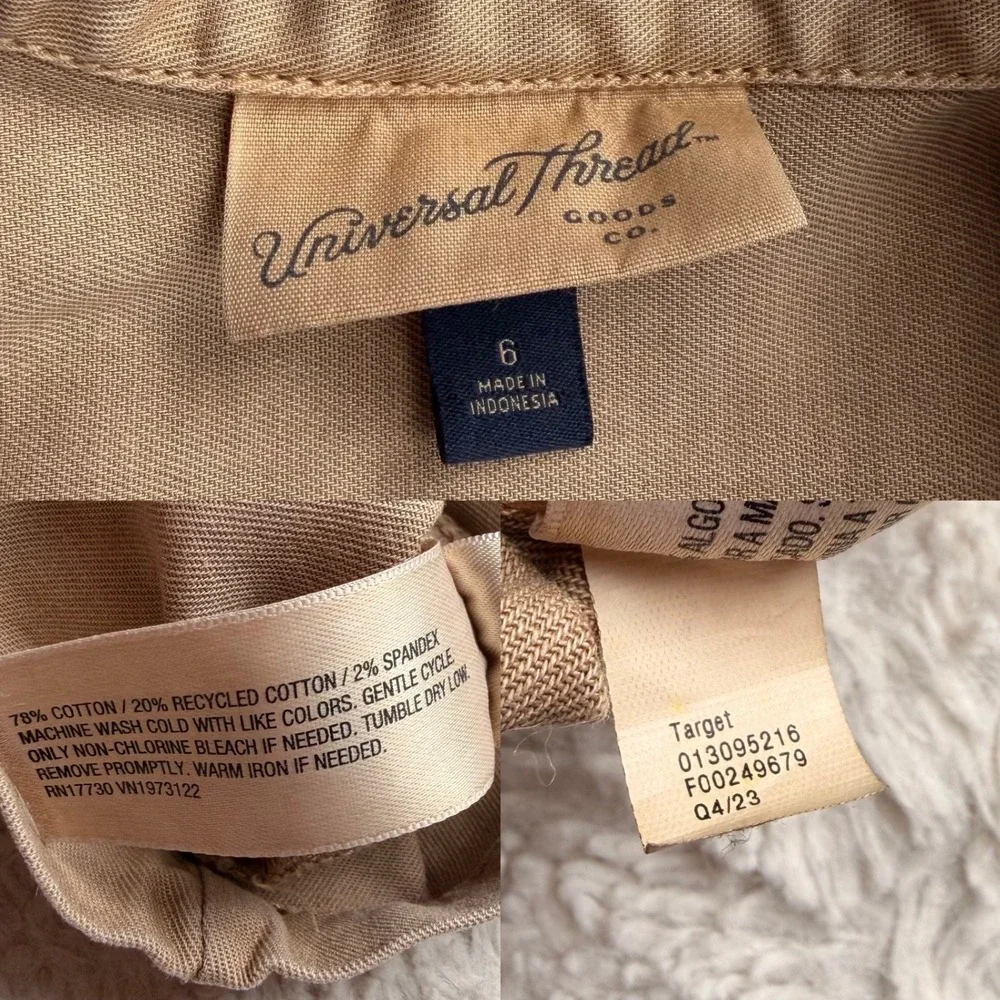 Universal Thread Tan Khaki Boiler Suit Jumpsuit Coveralls Button Front 6 - Picture 3 of 13